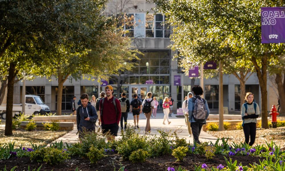 Students on campus